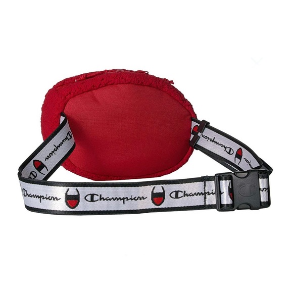 CHAMPION Red & Black Sherpa Prime Waist Fanny Pack - Picture 2 of 5